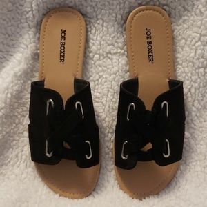 Joe Boxer "Heloise" Black Sandal - Size 10